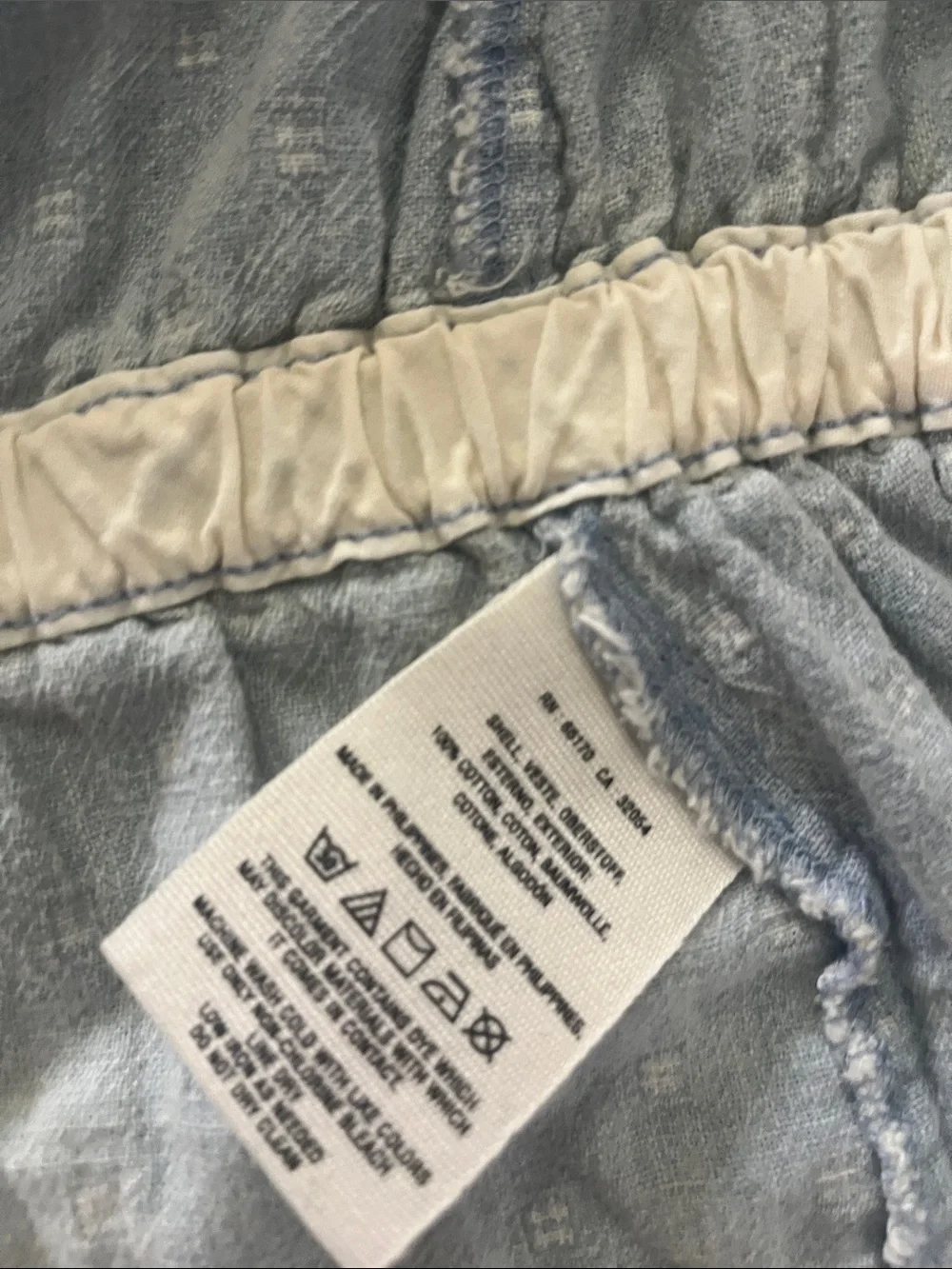 Hei Hei Anthro Light Blue Draped Denim Chambray Festival Cotton Vest Medium